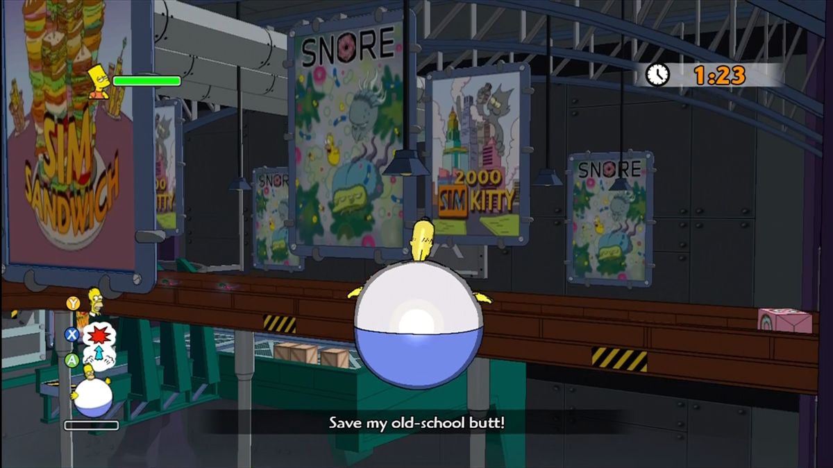 The Simpsons Game screenshot 4 for Wii